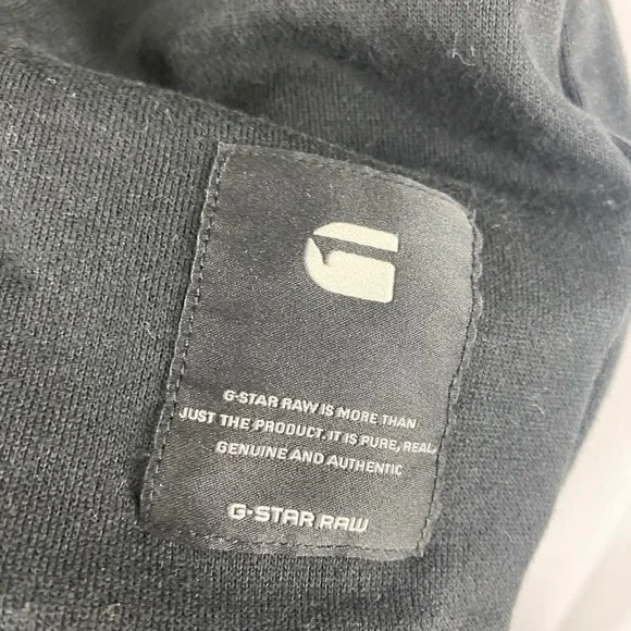 G-Star Raw Black Graphic Logo Box Crewneck Sweatshirt Medium D12796-K007-990 - Picture 4 of 9